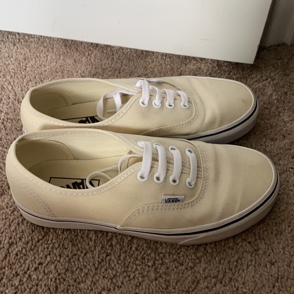 Vans Shoes Cream Color Vans Womens 7mens 55 Poshmark